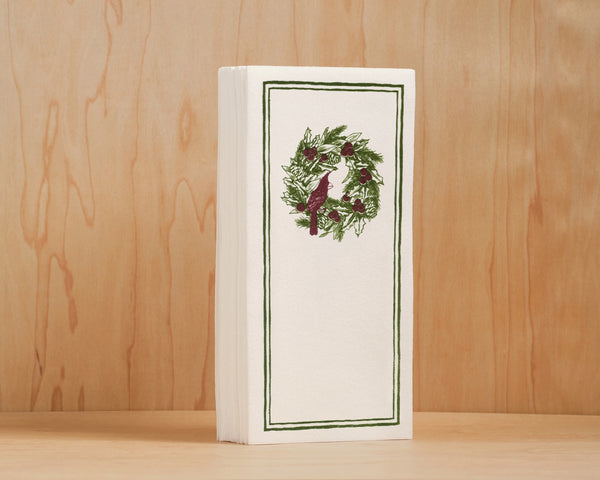 Toalla / Servilletas de Papel | Corona de Navidad