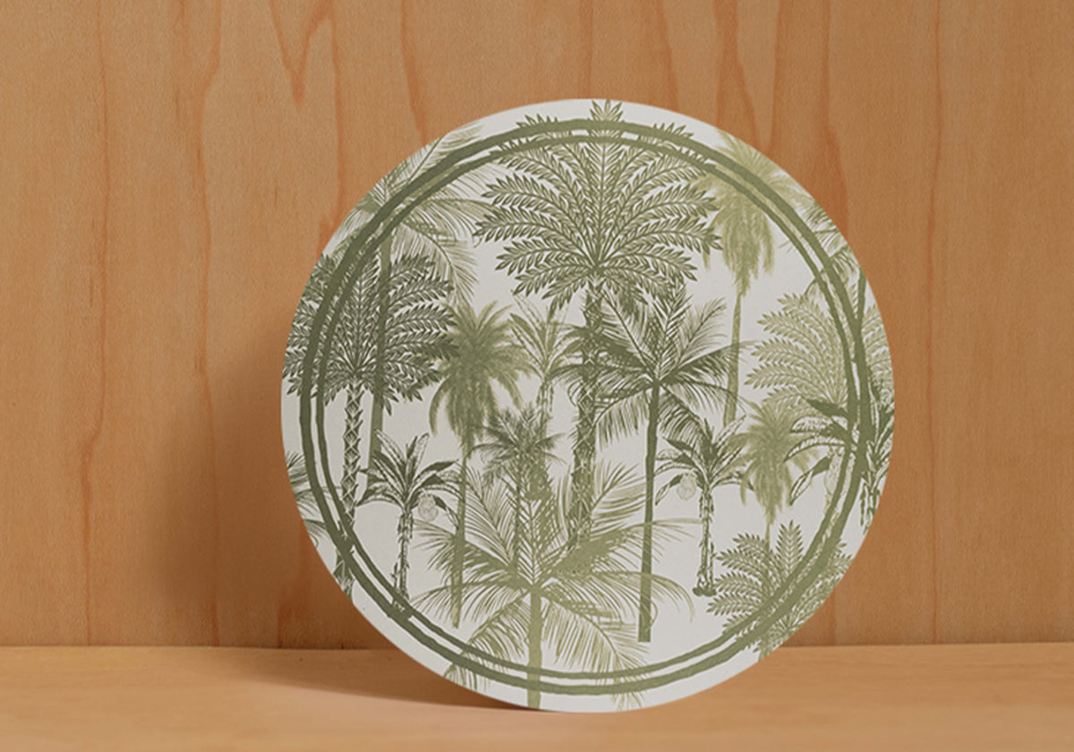 Individuales - Palma verde