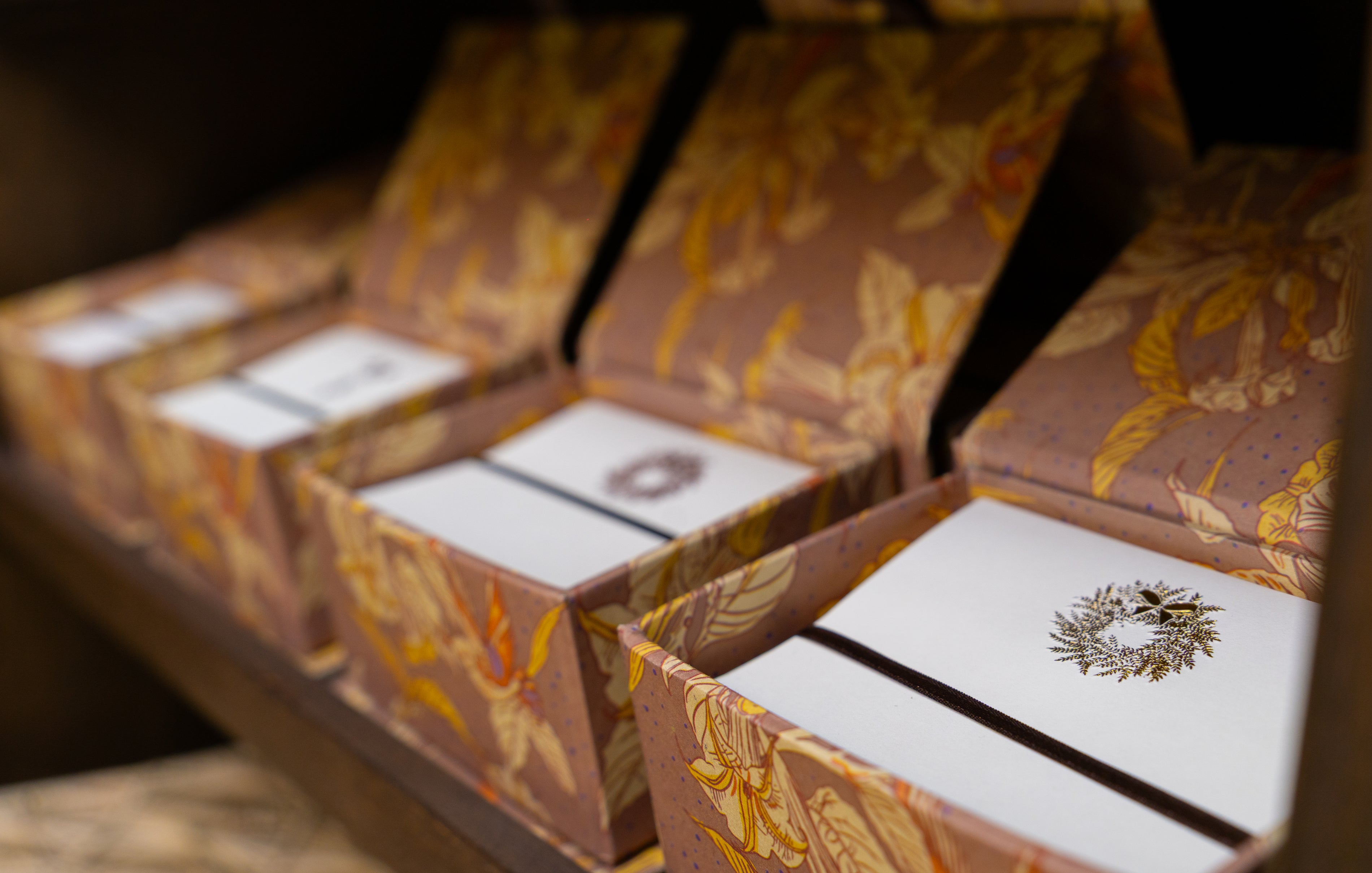 Tarjetas dobles y Sobres | Corona de Navidad
