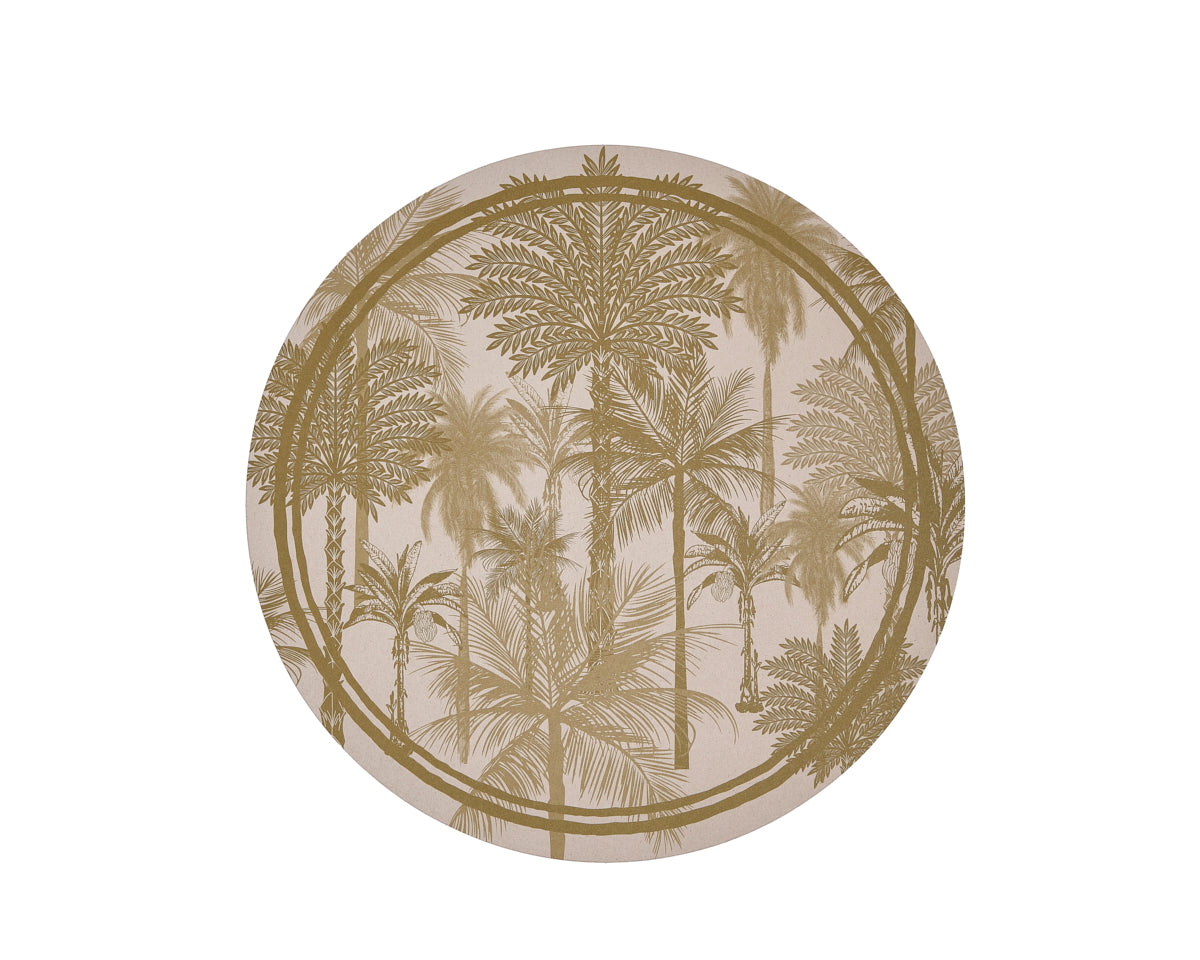 Individuales - Palmas ocre