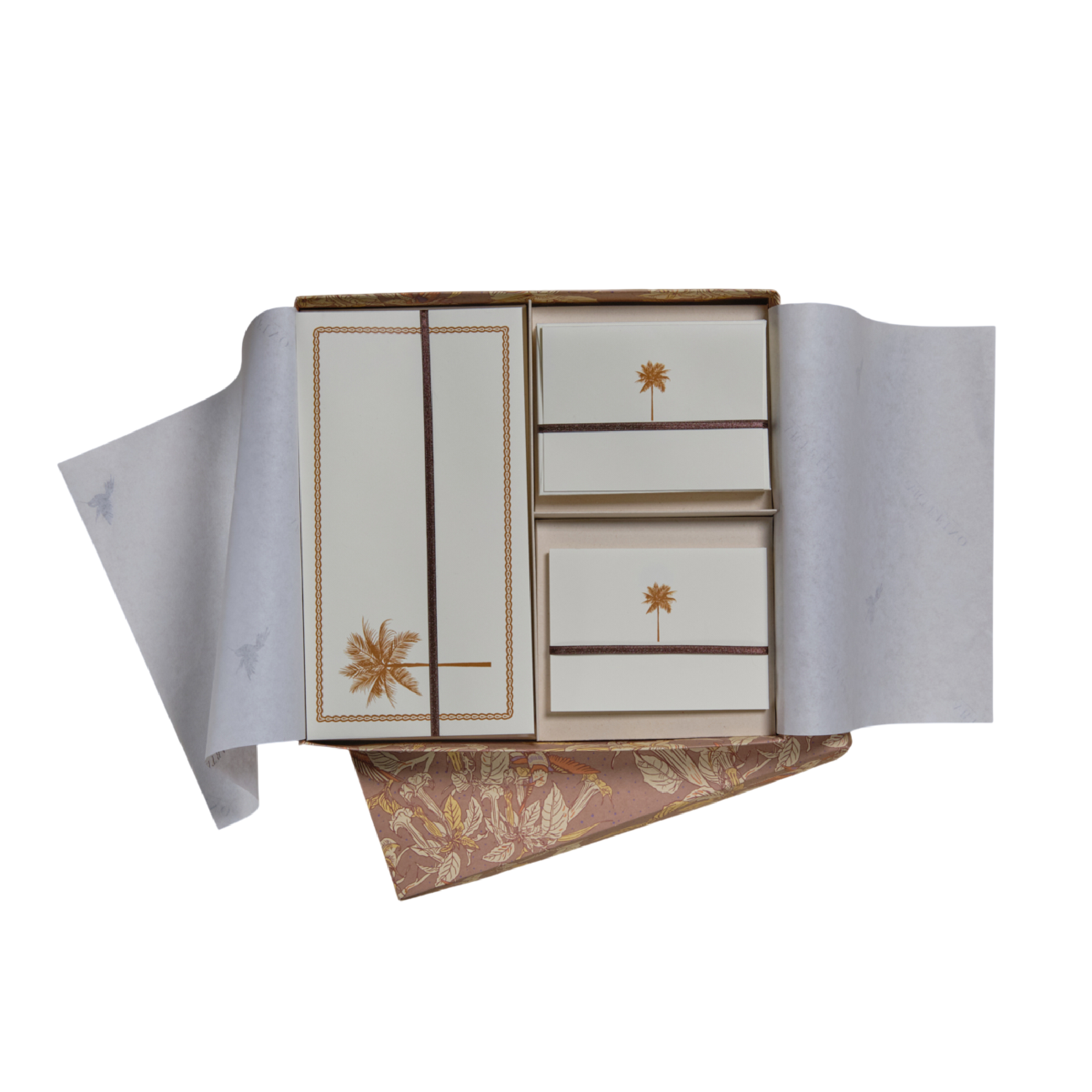 Caja grande de tarjetas y sobres - Palma café