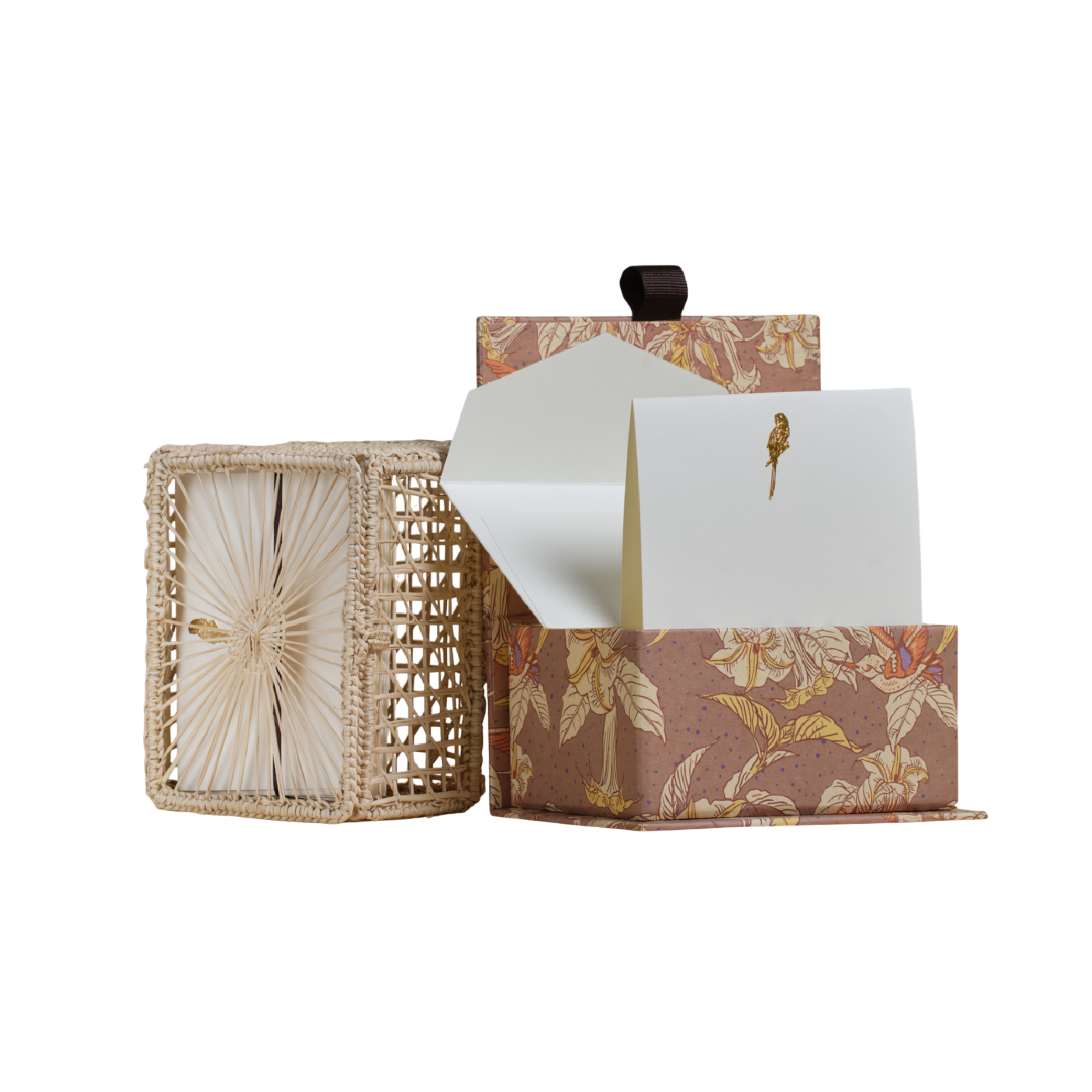 Tarjetas dobles y sobres - Loro